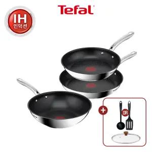 [테팔] 심플리쉐프 인덕션 프라이팬 3종(팬24+팬28+웍28)+비앤비뉴 조리도구 1개