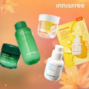 이니스프리 밀크/그린티/클렌징/선크림/레티놀/PDRN/비타C/노세범/화산송이