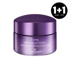 [1+1][미샤] 타임 레볼루션 나이트 리페어 앰플 크림 50ml