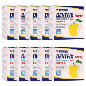 덴트픽스 32정 8개 틀이 틀니 세정제 세척제 소독제