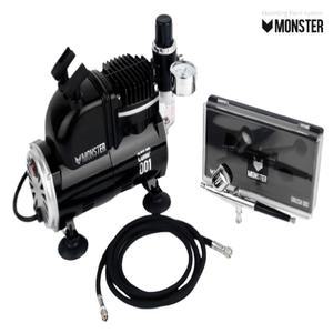 간편네일아트꾸미기 몬스터 에어브러쉬콤프세트 부스 저소음 가정용 산업용 소형 미니 콤프 COMPRESSOR