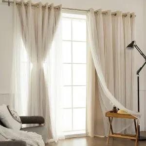 메리미 이중레이스 침실 암막커튼 (360X233)