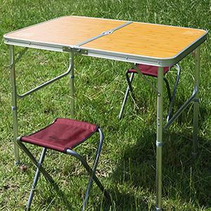 캠핑 접이식 테이블 2가지 색상 내츄럴오크 아이보리