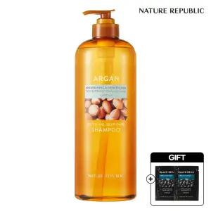 [네이처리퍼블릭] 아르간 에센셜 딥케어 샴푸 1000ml (대용량)+블랙빈 샴푸 20ml