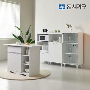 동서가구 토모 화이트 가성비 주방수납장/렌지대 모음전 /레인지대/그릇장/틈새수납장/서랍장/선반