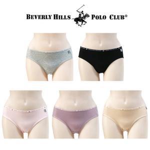 여자속옷 면 스판 무지 삼각팬티 5종세트