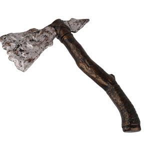 원시인 돌도끼 모형 할로윈 파티 장식 귀신의집 공연 연극 분장 소품