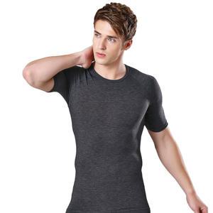 남성 발열내의 반팔 상의 히트엔진 회색 90~110호 JHMIX018 부드러운남자내복