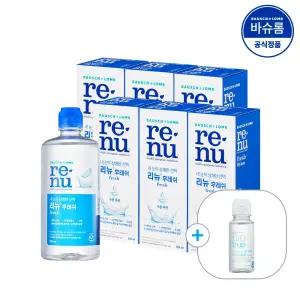 [공식] 바슈롬 리뉴 후레쉬 렌즈세척액 355ml x6개 (+여행용)