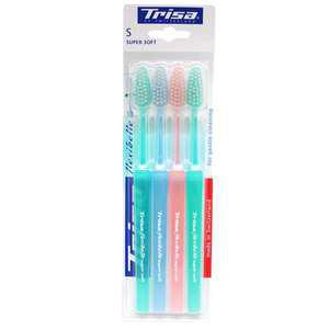 트리사 칫솔 슈퍼소프트 4개입X1개/트리샤/잇몸질환/스위스칫솔