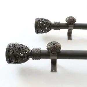 쉬크 블랙 커튼봉 360cm