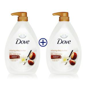 도브 릴랙싱 시어버터 바디워시 1L X 2개