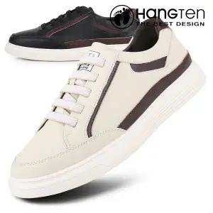 [행텐] 천연가죽 밴딩끈 캐주얼 남성스니커즈 컴포트화 남자신발 운동화 단화