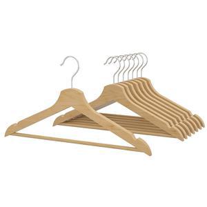 스푼맘 부메랑 원목 옷걸이 내추럴 8p/우드/나무