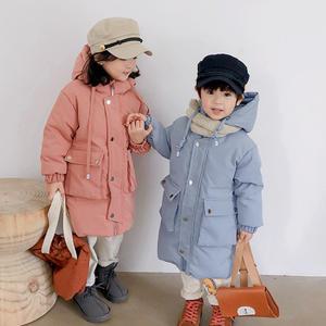 오리털 후드집업 롱자켓 3color 9호-15호 아동 남아 여아 키즈 어린이 겨울 롱 덕다운 패딩 점퍼