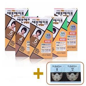 [동성제약 본사] 세븐에이트 무향료 칼라크림 염색약 7호 자연스런흑갈색 60g 5개