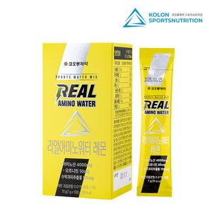 코오롱 리얼아미노워터(10포입) 레몬맛 /전해질 아미노산 보충/마라톤/자전거/수영/등산/헬스