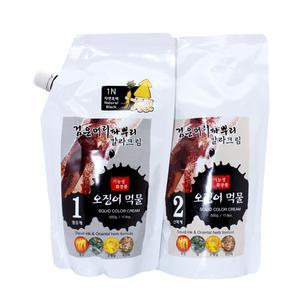 세화 한방 검은머리 파뿌리 오징어먹물 염색약 1제2제 각500g