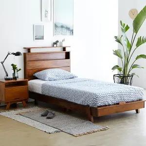 클레이 평상형 원목 슈퍼싱글 침대 프레임