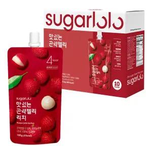 [인테이크] 슈가로로 무설탕 맛있는 곤약젤리 리치 150g*10팩