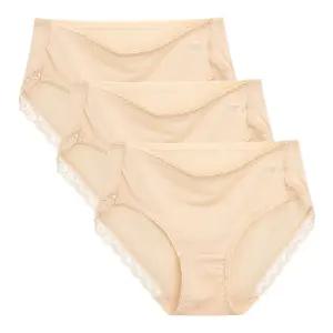 레이스 인견팬티 3P 여성 사계절 통기성 팬티