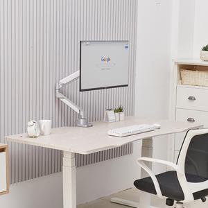 카멜마운트 싱글 모니터 거치대 받침대 상하 높이 조절 실버 색상 DMA2S