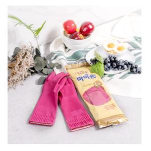 마미손 고무장갑 핑크밴드 대(L) 오른손 왼손 양손 10켤레