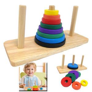 파피앙 하노이탑 도형완구 학습완구 원목교구