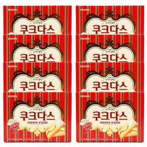 크라운 쿠크다스 화이트토르테 128gx8개 과자 간식 안주 초콜릿