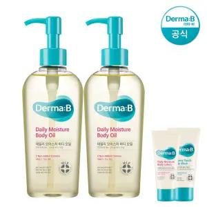 [공식] 더마비 데일리 모이스처 바디오일 200ml (프레쉬피치) x2개 (+랜덤튜브견본20ml×2개)