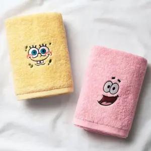 스폰지밥 캐릭터 수건 2P (파우치 포함)