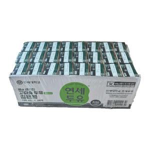 연세 고칼슘 두유 검은콩 플러스 저당 190ml 24팩