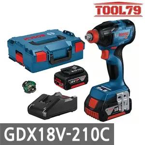 보쉬 GDX18V-210C 충전임팩트드릴 렌치 겸용 18V 5.0AH 배터리 2개 세트