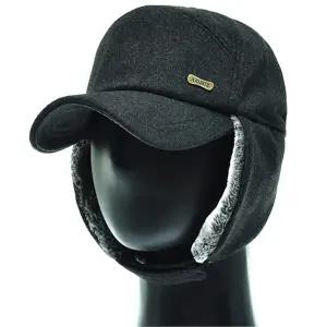 [하프클럽/]HJO02.단색 털귀달이 중년남성 캡모자 겨울 등산 골프 방한 모자