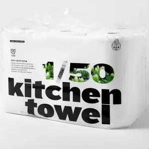 [부림제지] 키친타올 (150매x6롤)x4개 코주부 우유팩 곽티슈/화장지/타월