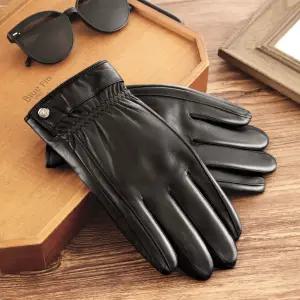 크리스찬케리 남성 터치 가죽장갑 CK-201 내부 기모 털장갑 양가죽