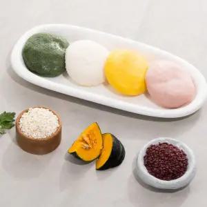 [마을기업싸리재]싸리재 불없이 떡만들기 [ 4색 말랑떡 반죽 ] 화전 바람떡 꽃산병 빼빼로 가래떡데이