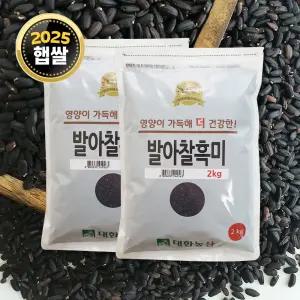 국산 발아찰흑미 4kg (2kgx2) / 25년 검정쌀 잡곡