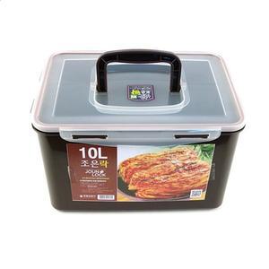 조은락 초코 밀폐용기 김치통 10L 반찬통 보관용기 10.0L 핸들(초코)