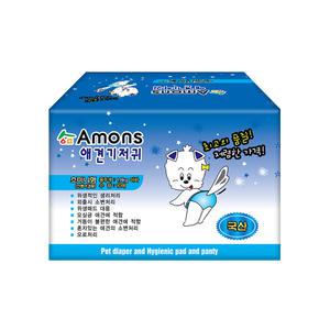 아몬스[정품] 애견기저귀 암컷용 초미니형 10매 국산 강아지 위생팬티