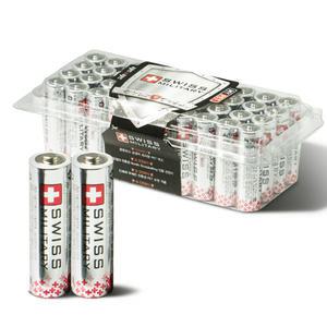 스위스밀리터리 건전지 AA 40개 PET포장