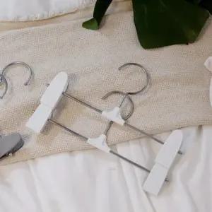 아트박스 보노하우스 어반 스마트 논슬립 바지걸이 20P  화이트 그레이)