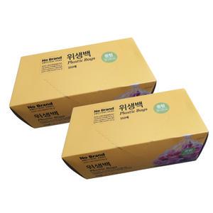 노브랜드 위생백 중형 25cm x 35cm 350매입 x 2팩 다용도 주방비닐팩