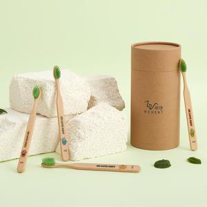 [먼슬리팩] 위덴 주니어 대나무칫솔 이중미세모 12개입 ( 8세이상 )