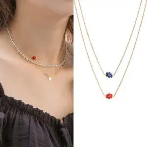 [고원희 여자친구 유주 조여정 CLC 승희 예은 한지민 착용] FLOWER BEAD NECKLACE PRN051