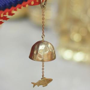 국내제작 황동 주물 울퉁불퉁 물고기 바람종 풍경종