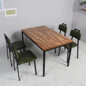 핸들퀼팅 조립형 4B 4인용세트 식탁 카페 업소용 테이블 조립다리 lpm상판