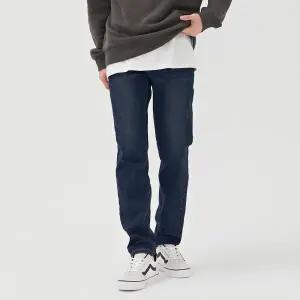 [체이스컬트][본사]남성 기모 인디고 사선 포켓 테이퍼드 데님-BFRK2315D0N