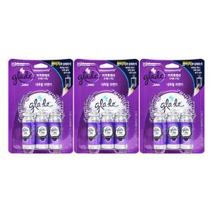 그레이드 화장실용 방향제 터치후레쉬 리필 내추럴 라벤더 3입 x 3개