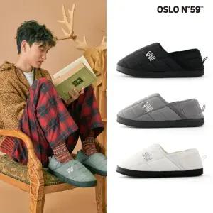 오슬로 N59 패딩 슬립온 남여공용 캠핑 방한화 털신 슈즈 겨울
